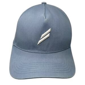 DOYOUEVEN 5 Panel Hat Blue White OS Adjustable Cotton Embroidered Athletic Cap